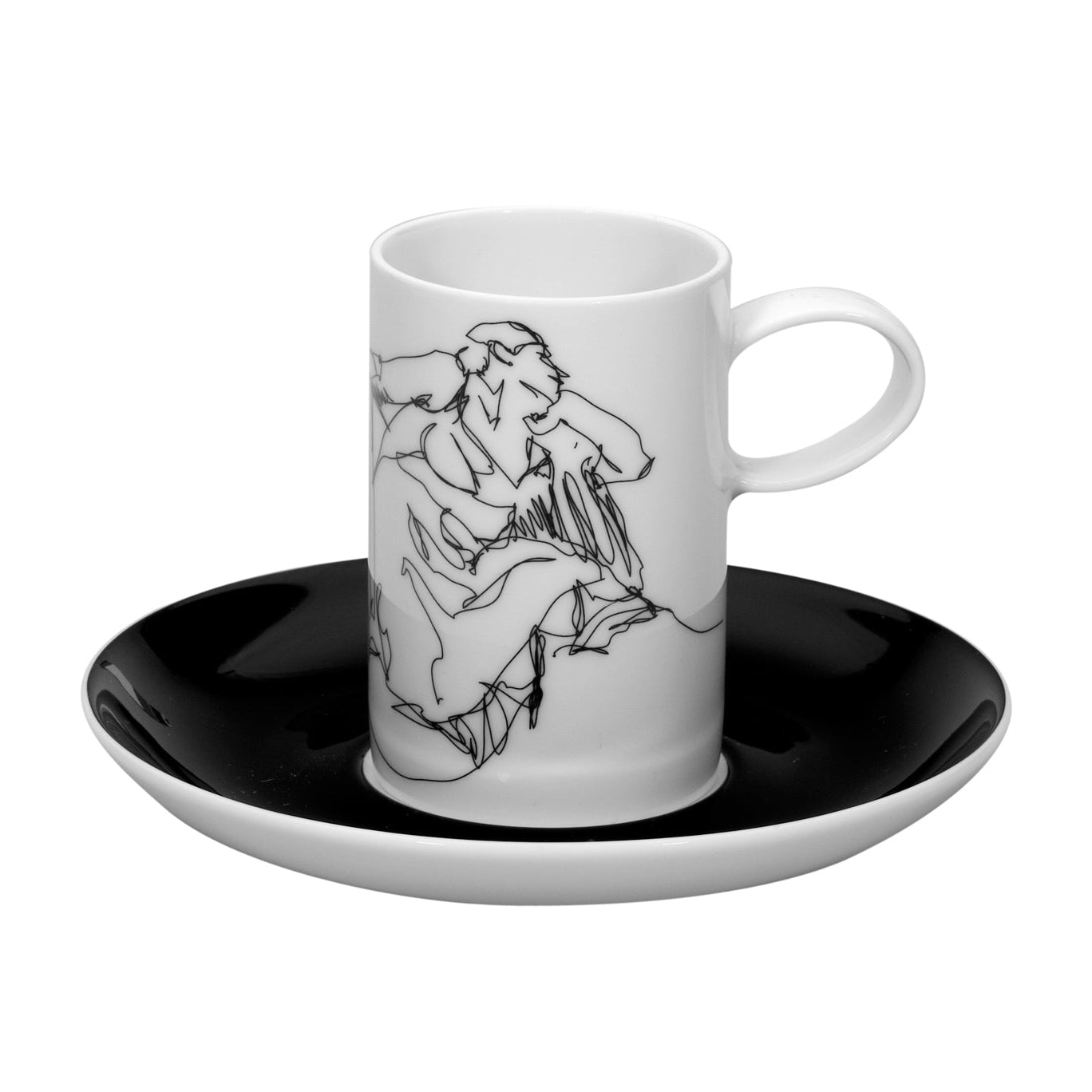 Vista Alegre Fado Coffee Cups & Saucers - Set of 4