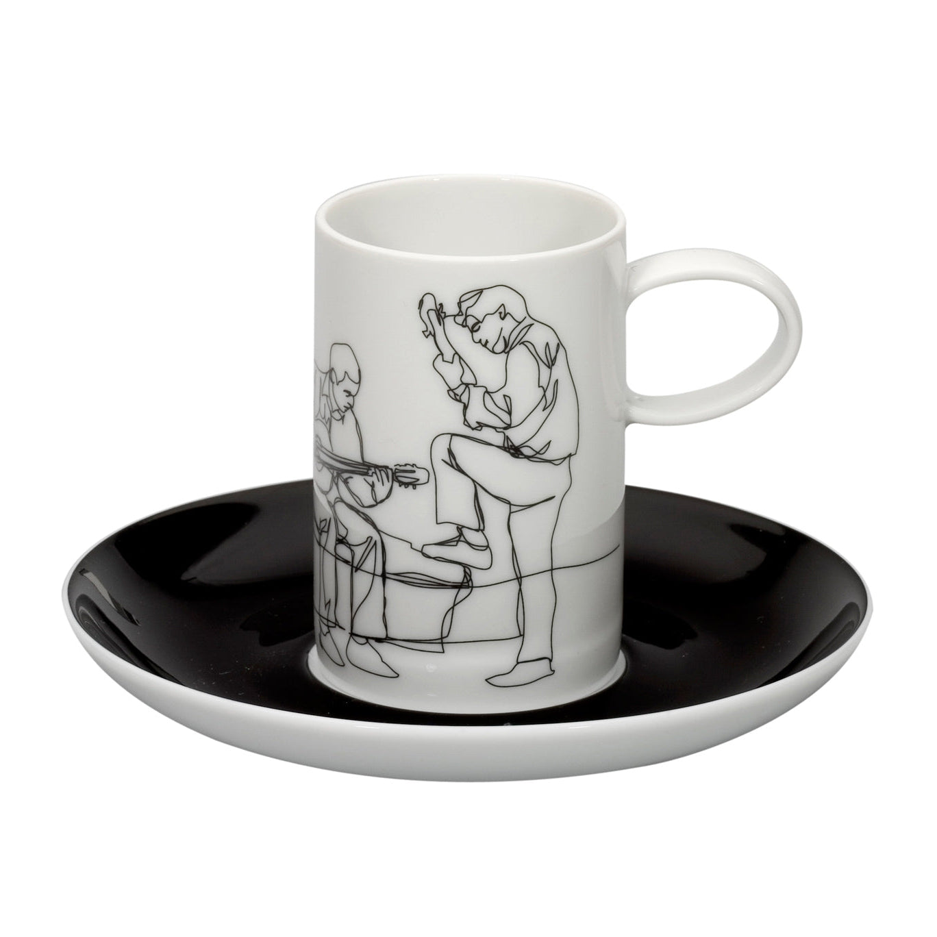 Vista Alegre Fado Coffee Cups & Saucers - Set of 4