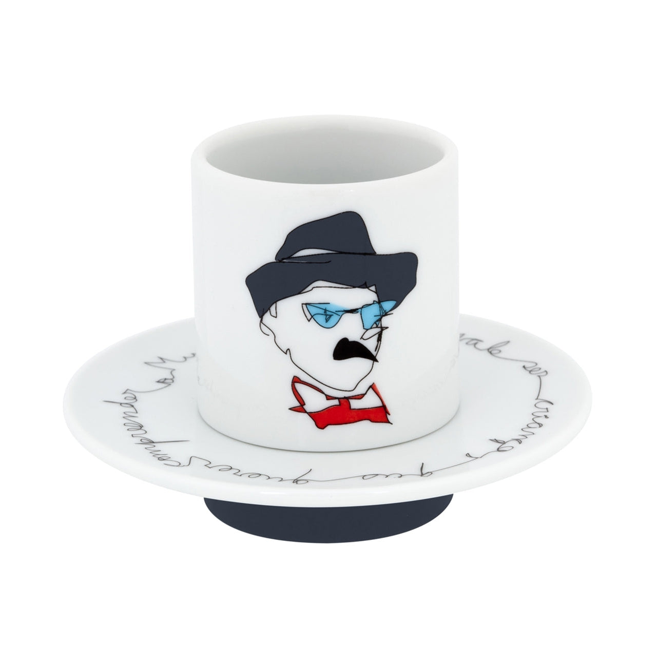 Vista Alegre Heteronimos Coffee Cups & Saucers By Catarina Pestana - Set of 4