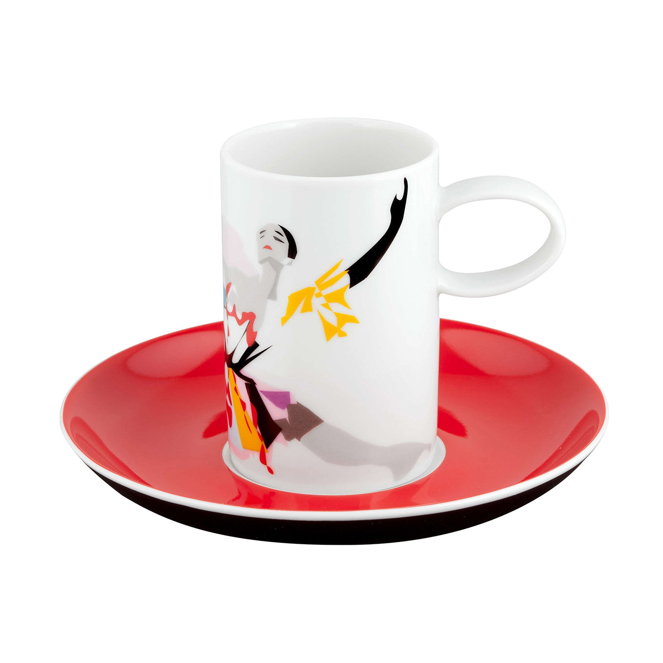 Vista Alegre Tchaikovs Coffe Cups & Saucers By Catarina Pestana - Set of 4