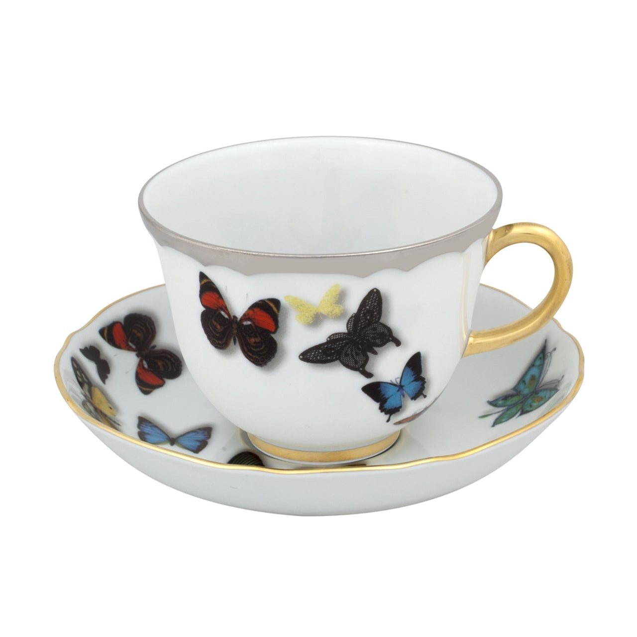 Vista Alegre Christian Lacroix - Butterfly Parade Tea Cup And Saucer By Christian Lacroix