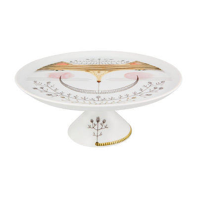 Vista Alegre Tea with Alice Footed Cake Plate 01 Gift Box By Teresa Lima