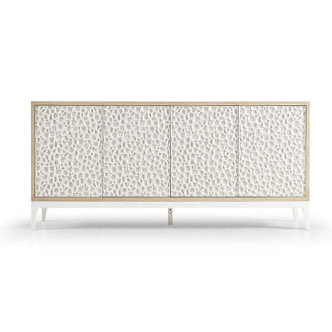 Jonathan Charles Pelagic Cast Metal Credenza