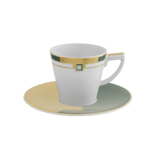 Vista Alegre Emerald Espresso Cup and Saucer