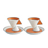 Vista Alegre Jazz Coffee Cups & Saucers - Set of 2