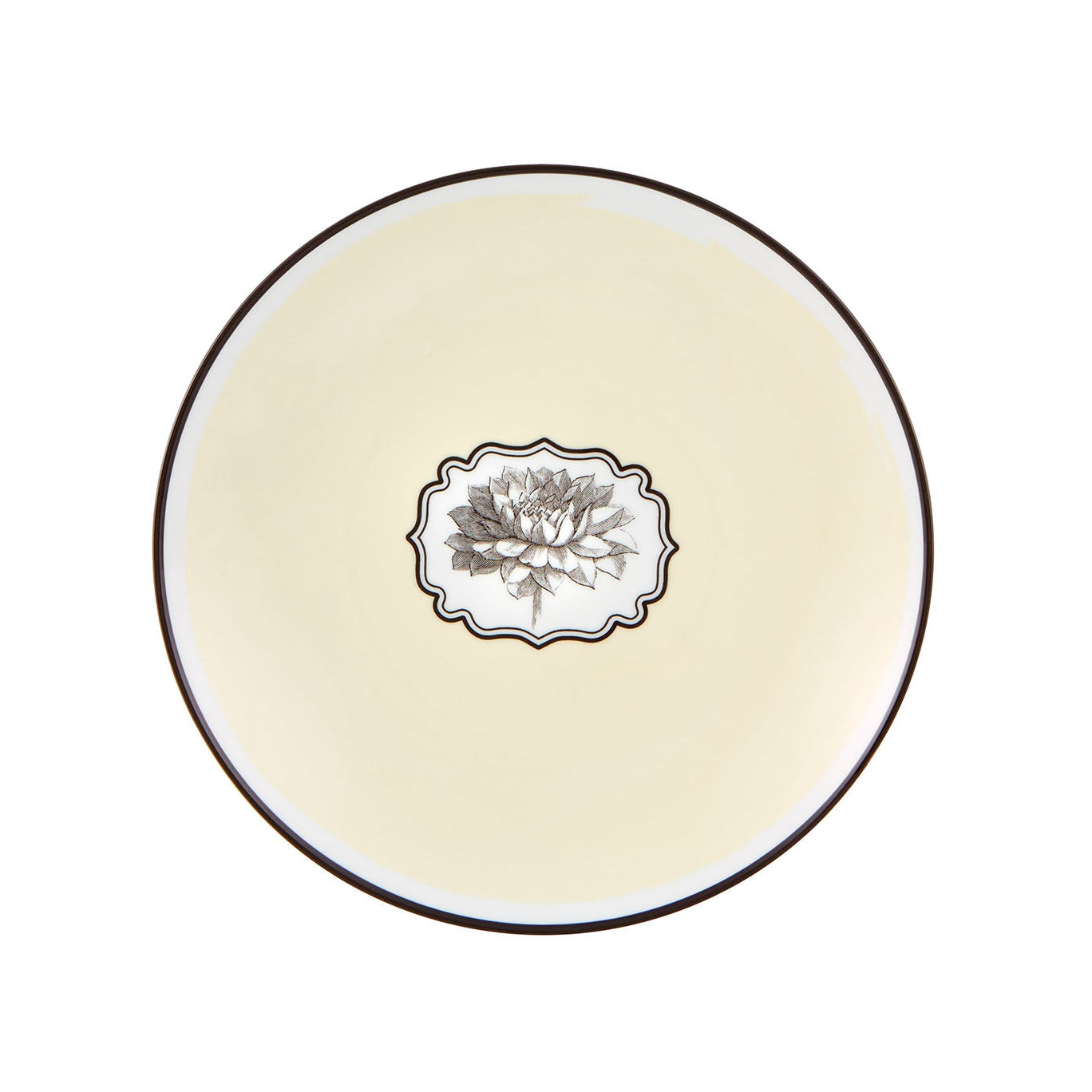 Vista Alegre Christian Lacroix - Herbariae Dessert Plate Yellow By Christian Lacroix