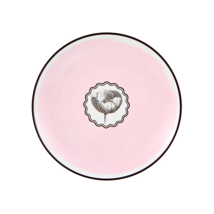 Vista Alegre Christian Lacroix - Herbariae Dessert Plate Pink By Christian Lacroix