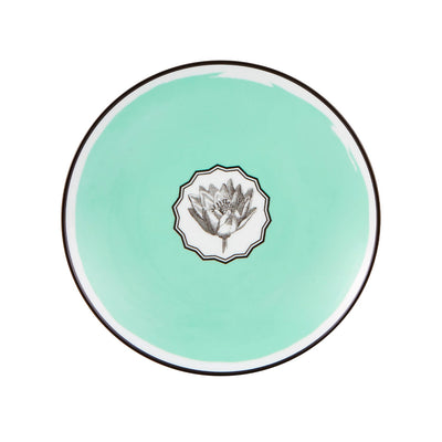 Vista Alegre Christian Lacroix - Herbariae Dessert Plate Green By Christian Lacroix