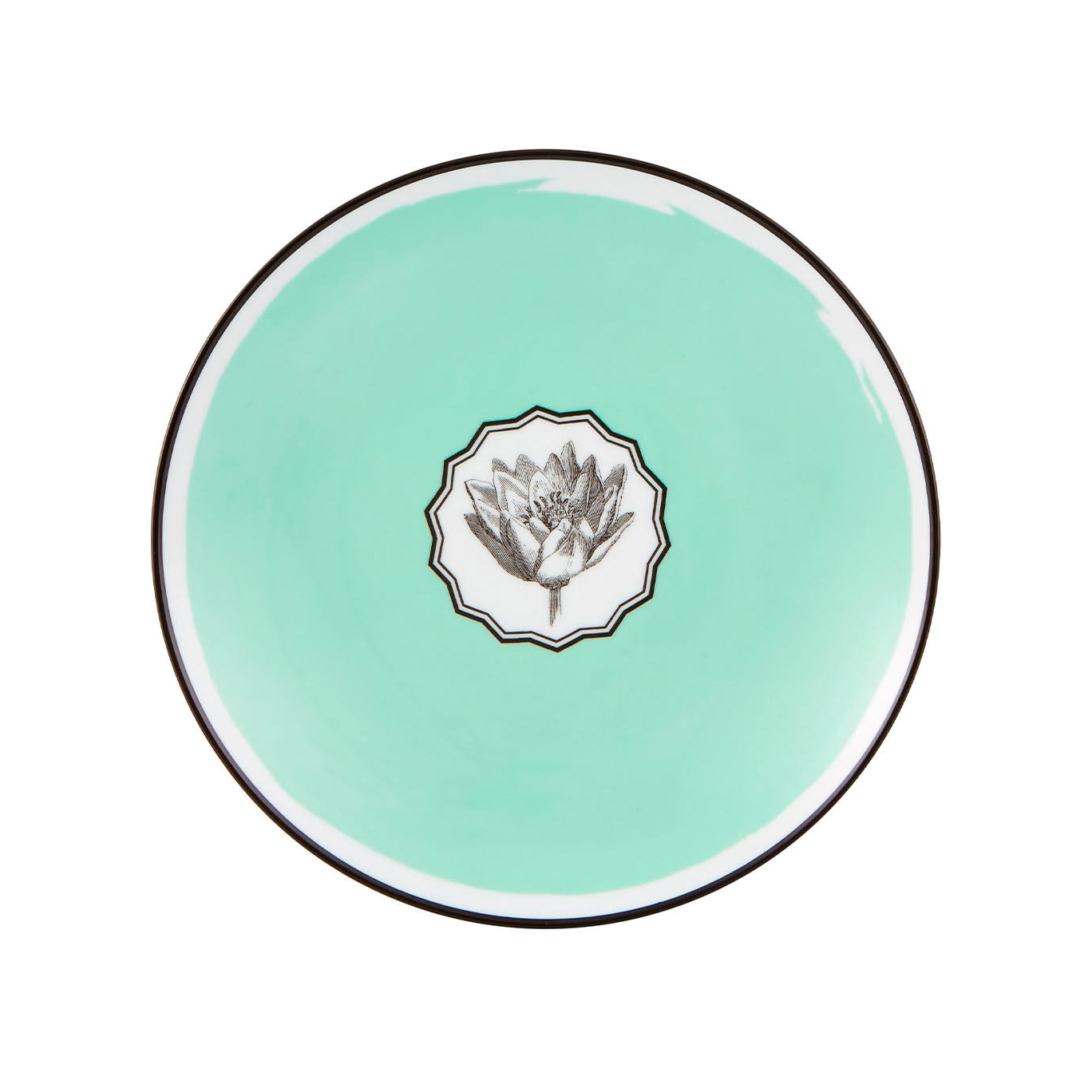 Vista Alegre Christian Lacroix - Herbariae Dessert Plate Green By Christian Lacroix