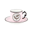 Vista Alegre Christian Lacroix - Herbariae Tea Cup And Saucer Pink By Christian Lacroix