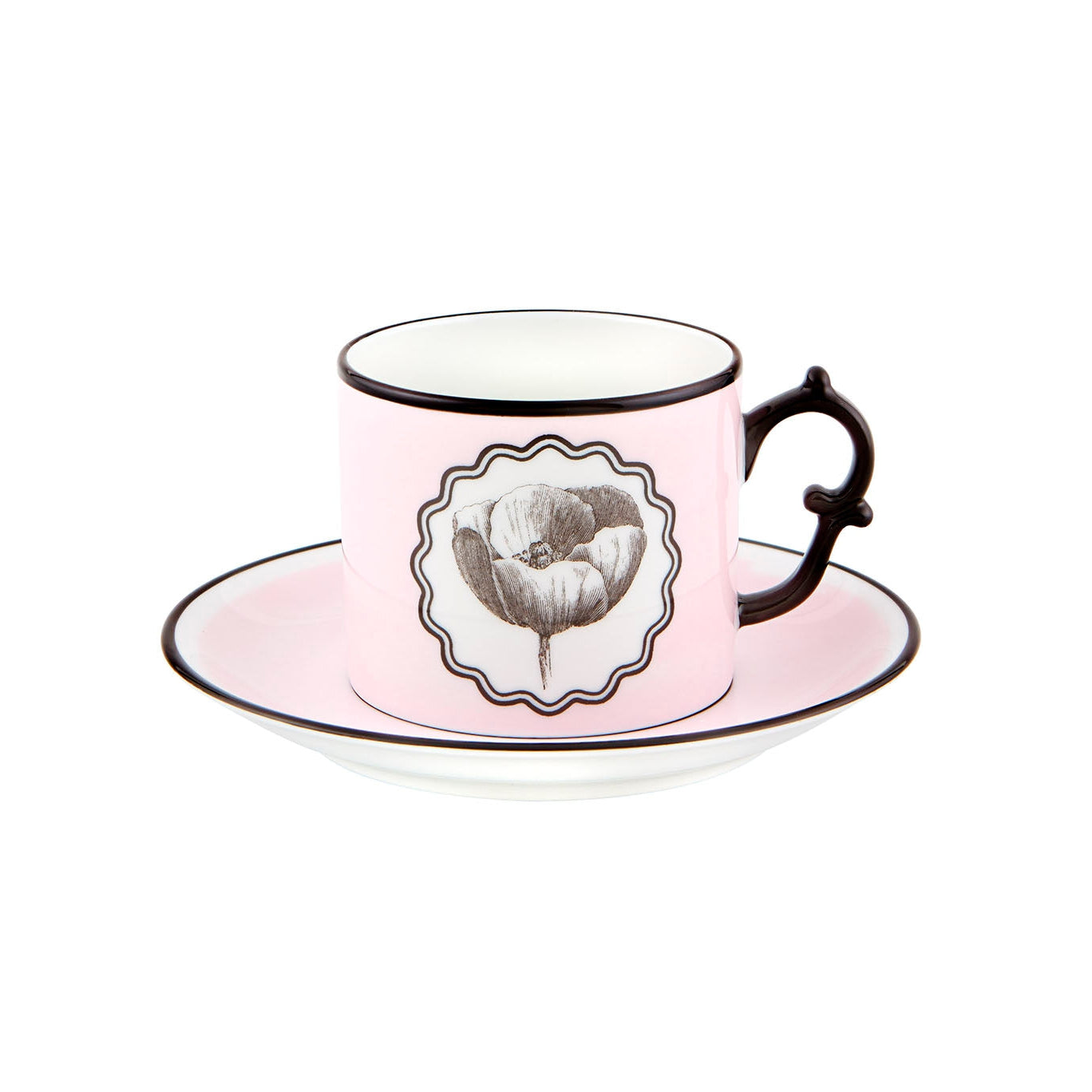 Vista Alegre Christian Lacroix - Herbariae Tea Cup And Saucer Pink By Christian Lacroix