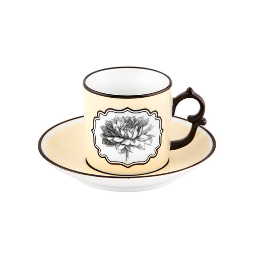 Vista Alegre Christian Lacroix - Herbariae Coffee Cup And Saucer Yellow By Christian Lacroix