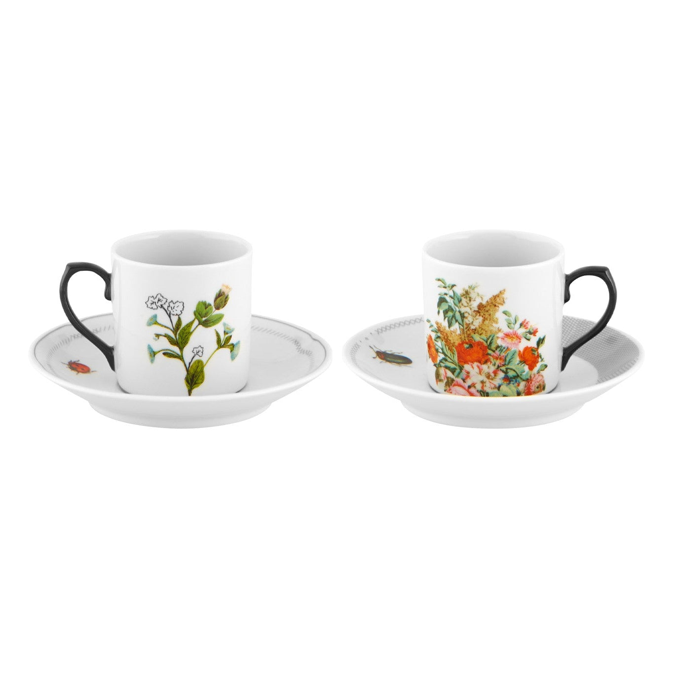 Vista Alegre Petites Histoires Coffee Cup & Saucers - Set of 2