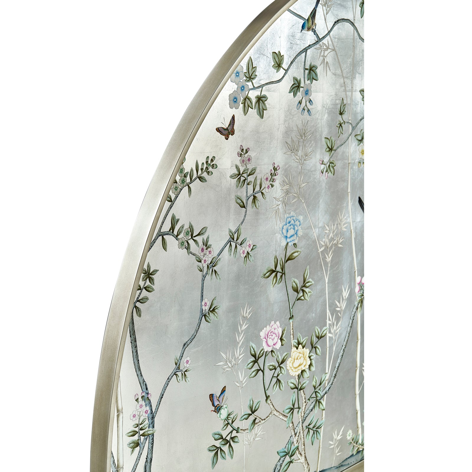Jonathan Charles Shimmering Moon Half Round Panel Bed