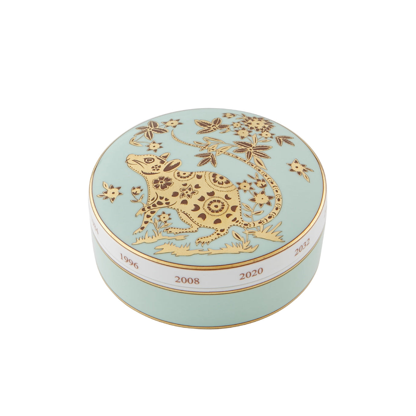 Vista Alegre Golden Large Round Box Rat
