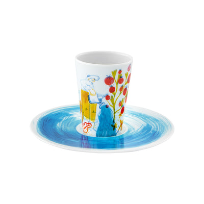 Vista Alegre Escape Goat Espresso cup and saucer XLIV