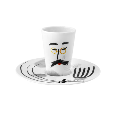 Vista Alegre Escape Goat Espresso cup and saucer XV
