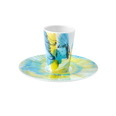 Vista Alegre Escape Goat Espresso cup and saucer XVI