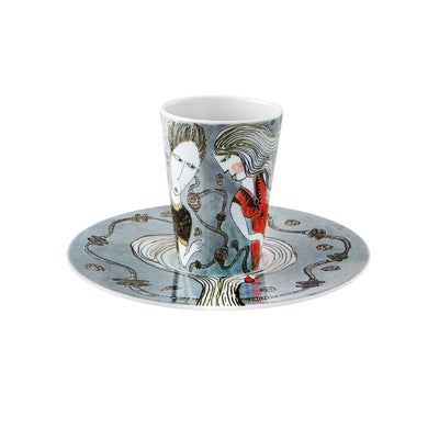 Vista Alegre Escape Goat Espresso cup and saucer XVII