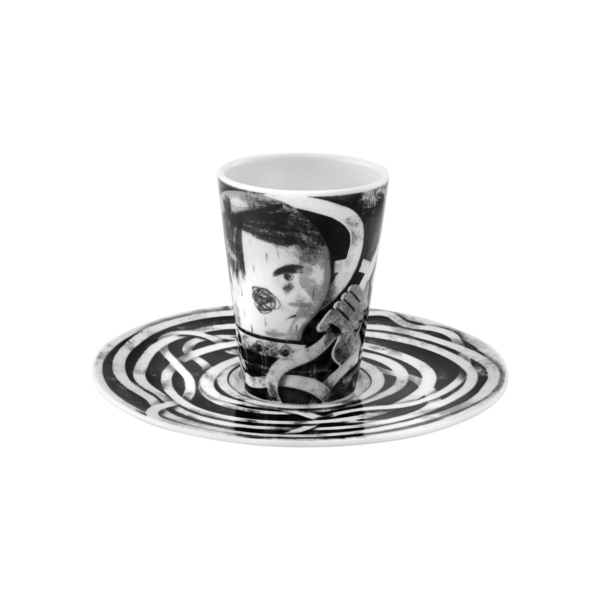 Vista Alegre Escape Goat Espresso Cup And Saucer XXIII Grayson Living vista-alegre-escape-goat-espresso-cup-and-saucer-xxiii-grayson-living