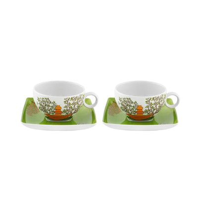 Vista Alegre Alma De Lisboa Tea Cup & Saucer - Set of 2