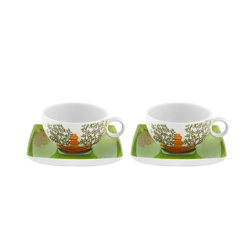 Vista Alegre Alma De Lisboa Tea Cup & Saucer - Set of 2