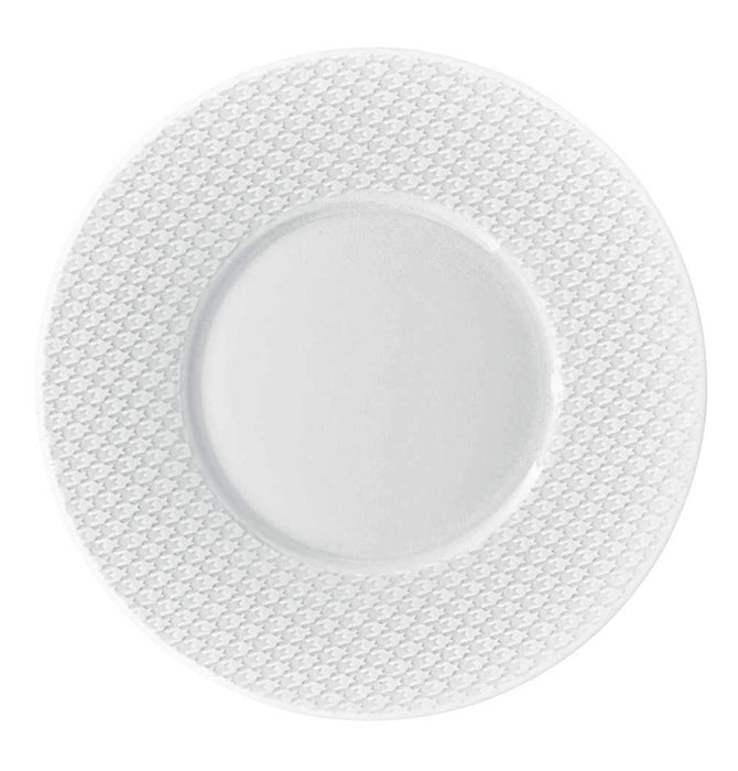 Raynaud Checks Dessert Plate Concentric Round Center
