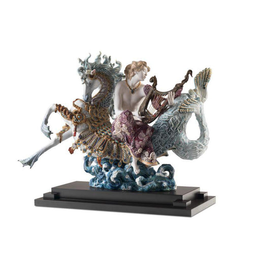 Lladro Arion on A Seahorse Sculpture - Limited Edition