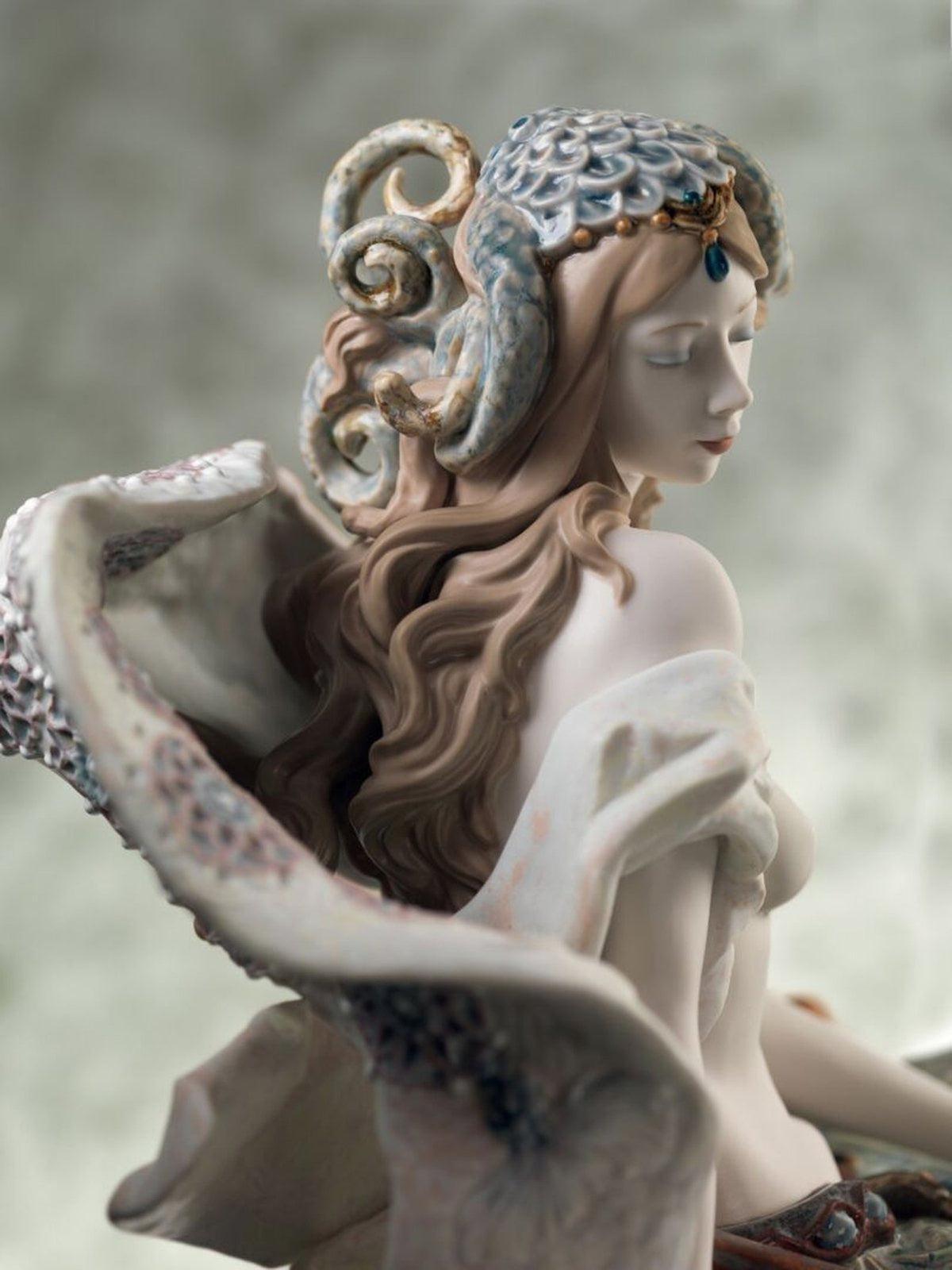 Lladro Bacchante on A Panther Woman Sculpture - Limited Edition