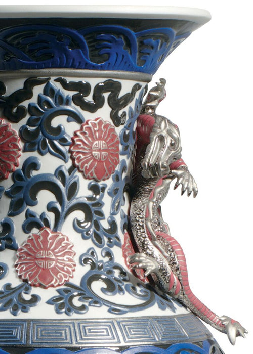 Lladro Oriental Vase Sculpture - Limited Edition
