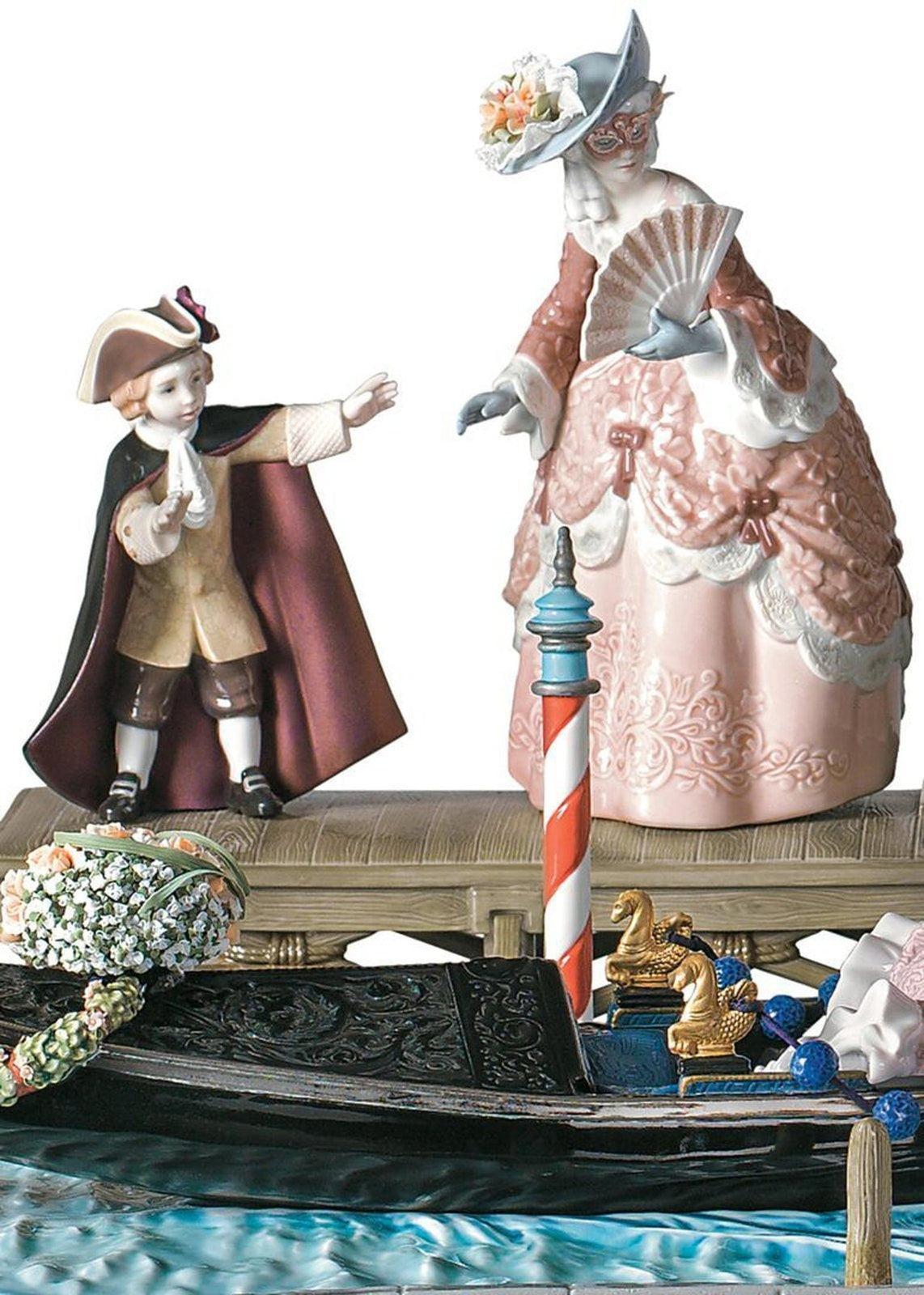 Lladro Carnival in Venice Sculpture - Limited Edition