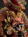 Lladro Protective Dragon Sculpture Golden Luster and Red - Limited Edition
