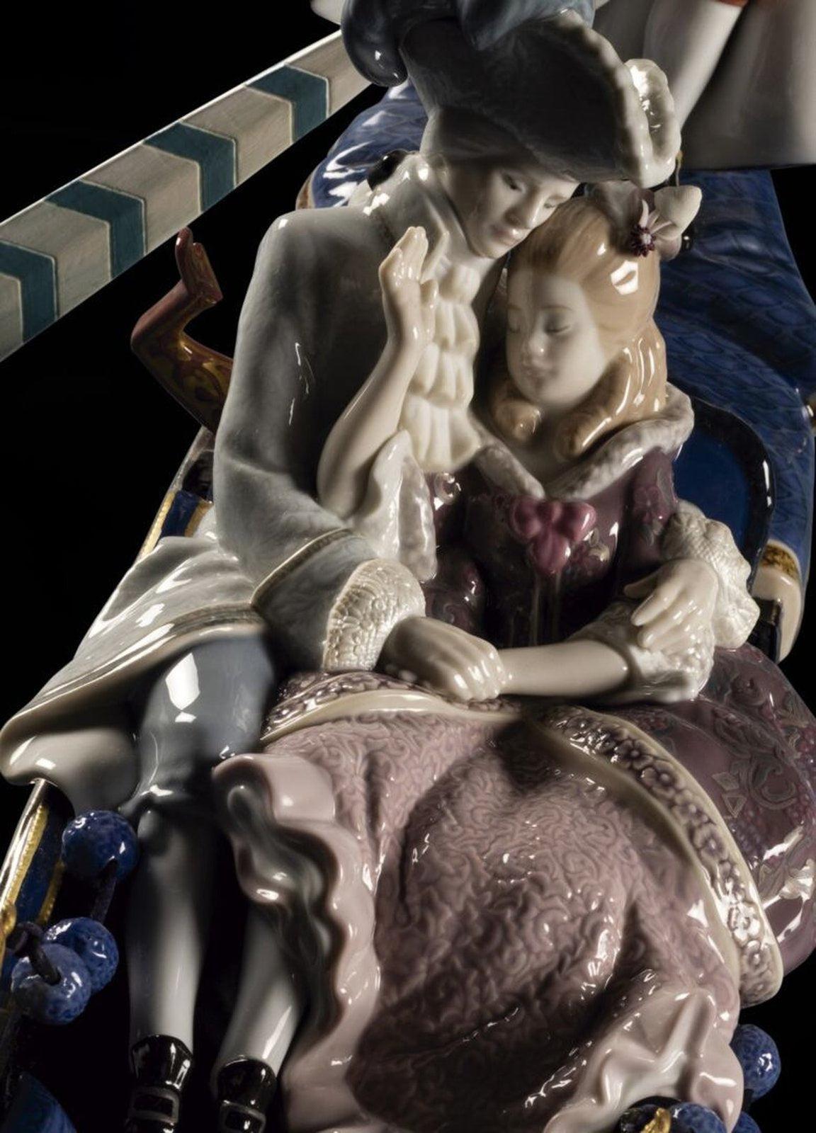 Lladro Gondola in Venice Sculpture - Limited Edition