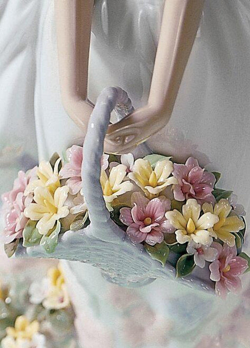 Lladro Wild Flowers Girl Figurine