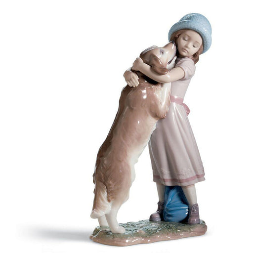 Lladro A Warm Welcome Dog Figurine