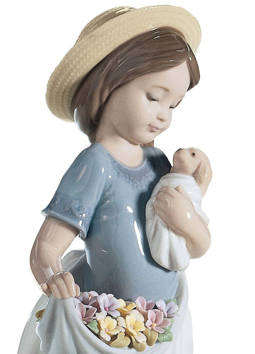 Lladro A Romp in The Garden Girl Figurine Type 626