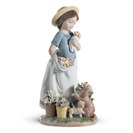 Lladro A Romp in The Garden Girl Figurine Type 626