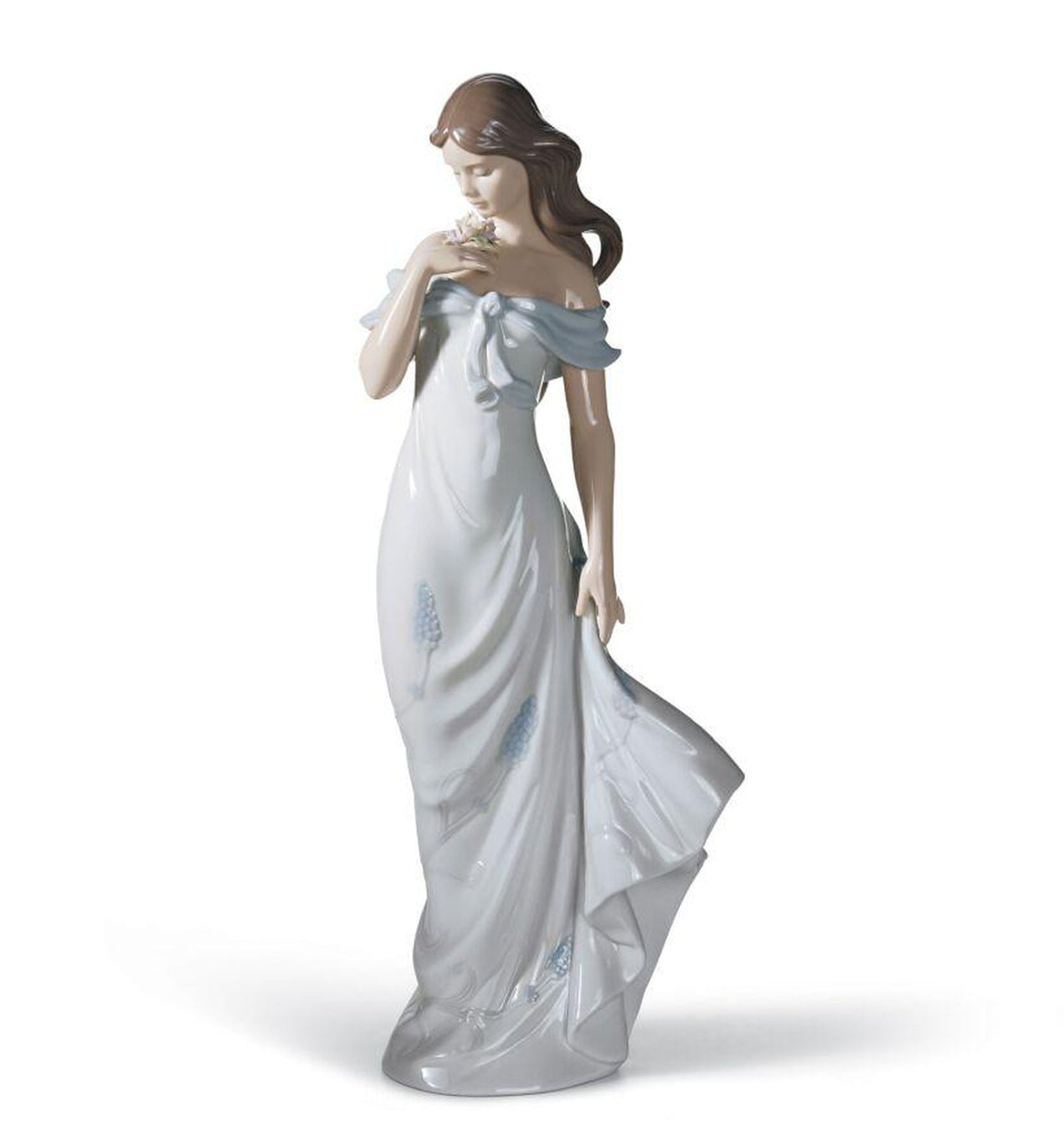 Lladro A Flower's Whisper Woman Figurine