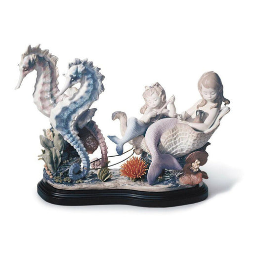 Lladro Underwater Journey Mermaid Figurine Limited Edition