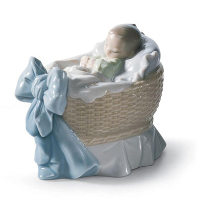 Lladro A New Treasure Boy / Girl Figurine