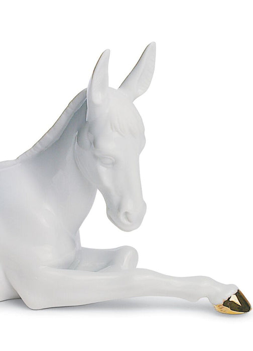 Lladro Donkey Naitvity Figurine