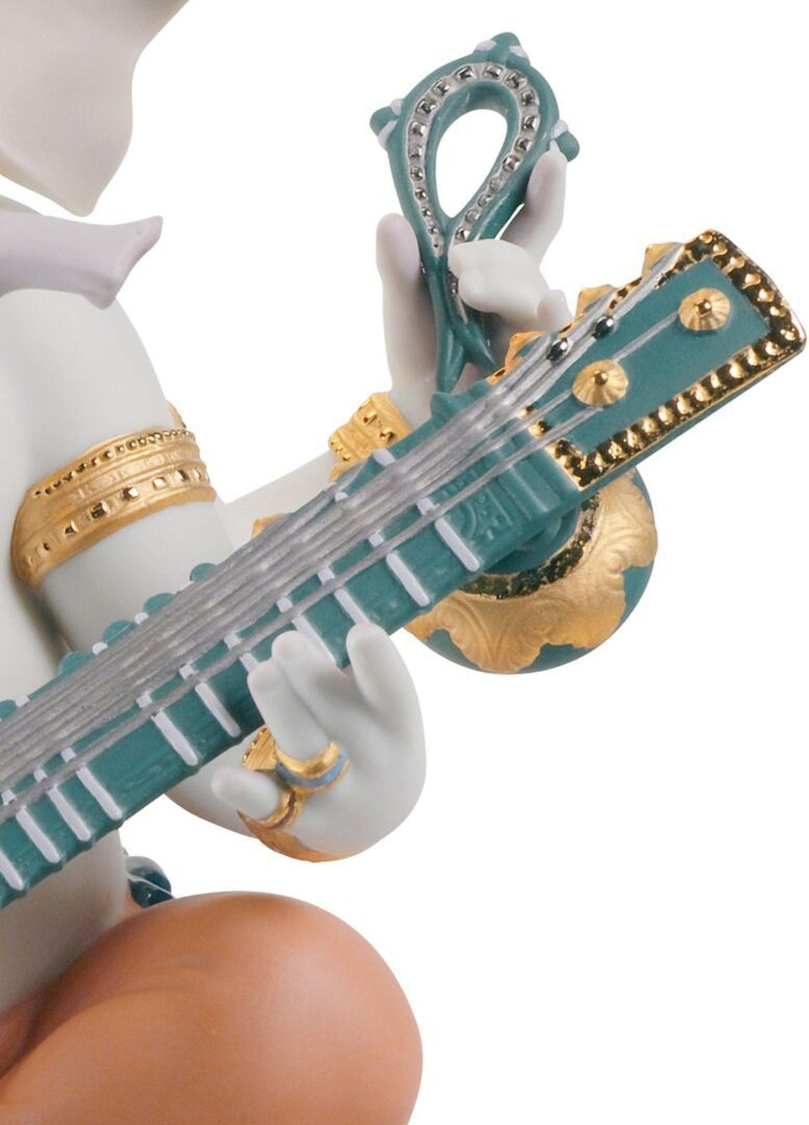 Lladro Veena Ganesha Figurine