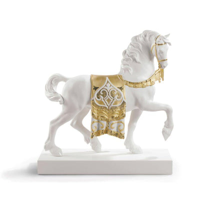 Lladro A Regal Steed Horse Sculpture