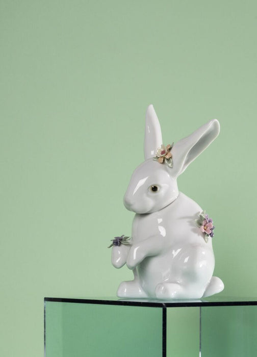 Lladro Attentive Bunny Figurine