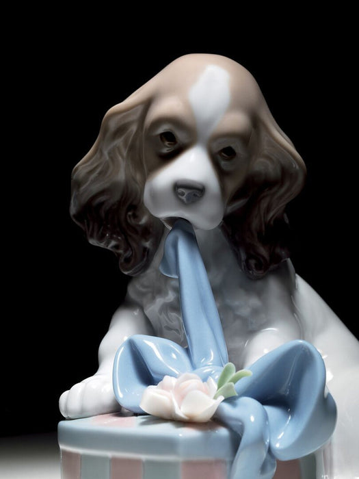 Lladro Can't Wait Dog Figurine