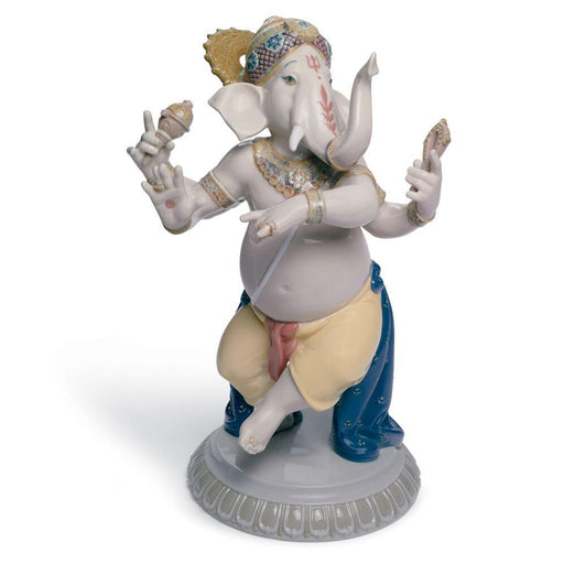 Lladro Dancing Ganesha Figurine