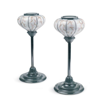 Lladro Japanese Lampstands Figurine