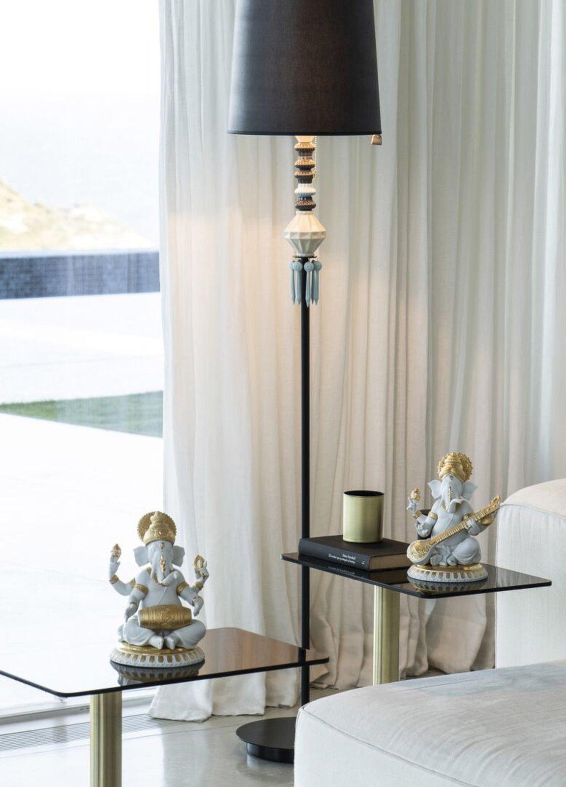 Lladro Mridangam Ganesha Figurine