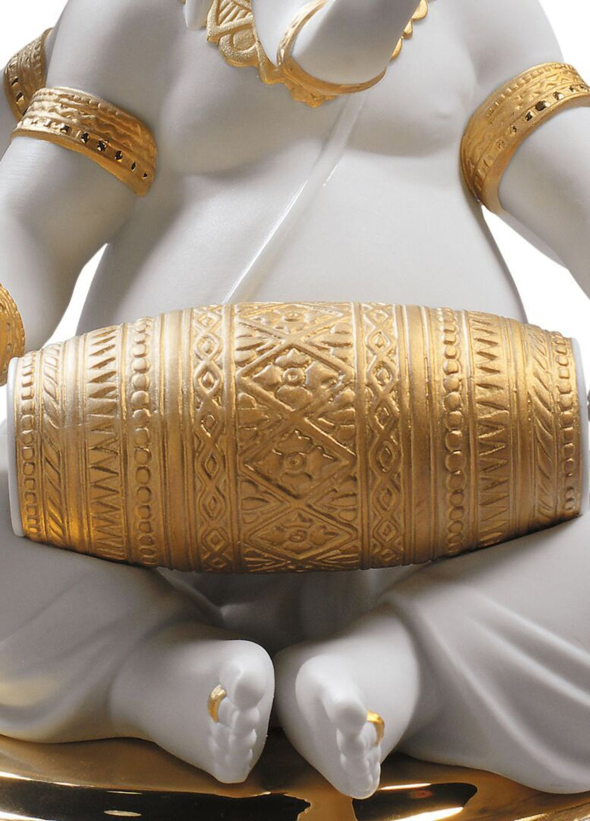 Lladro Mridangam Ganesha Figurine