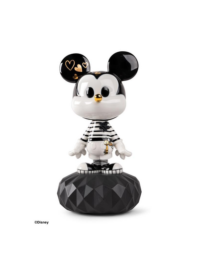 Lladro Mickey In Black And White